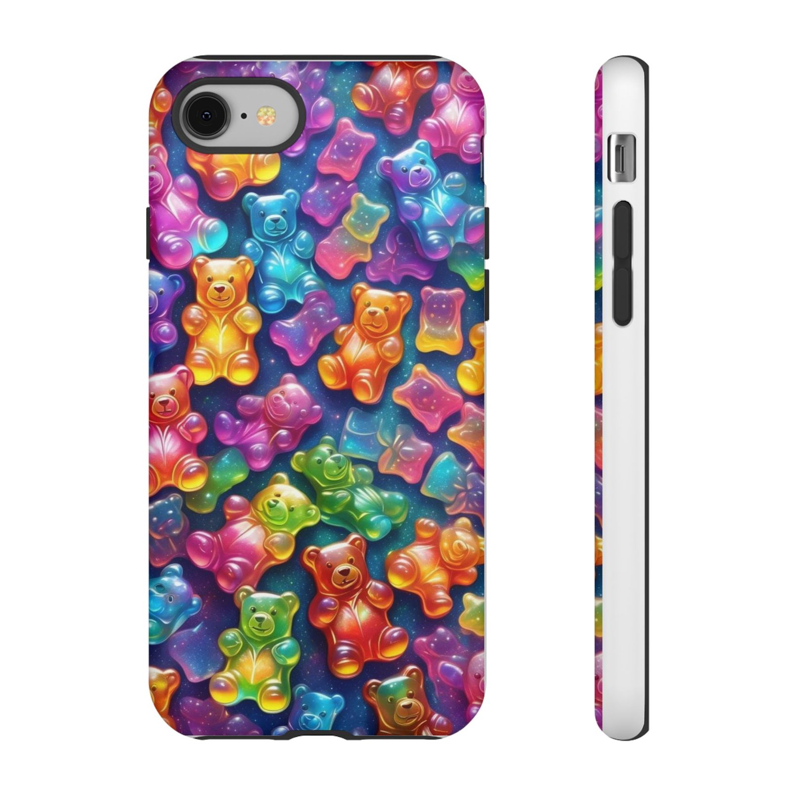 Colorful Bear Phone Case, Cute Bear Design, Animal Lover Gift, Fun Accessories, Birthday Gift, Tough Phone Cover - Image 2