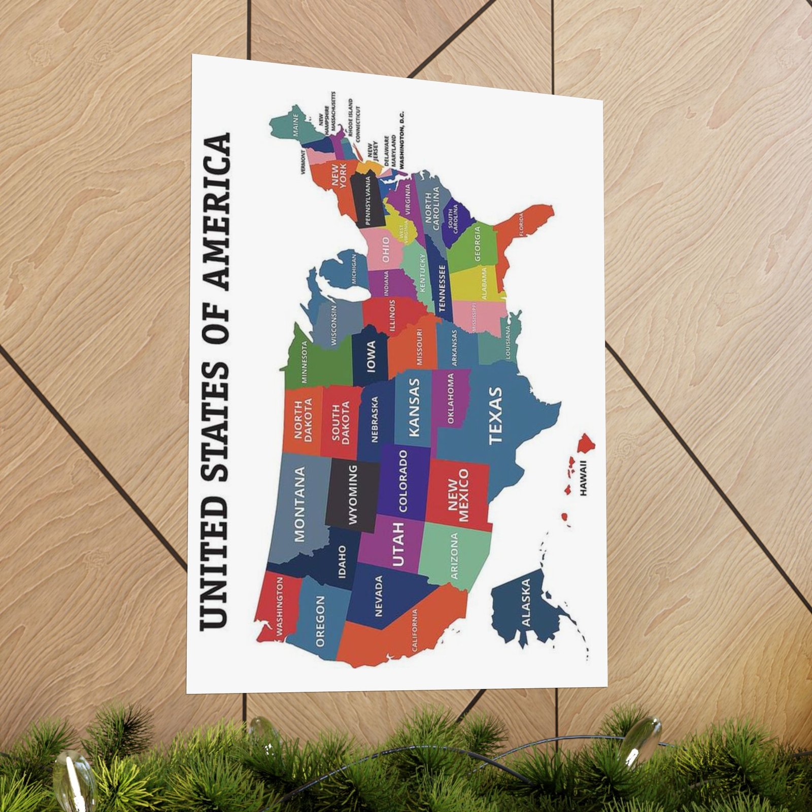 Interactive State Map Poster - Perfect for Home Decor, Educational Gift, Adventure Planning, Travel Enthusiasts, Wall Art - Image 5