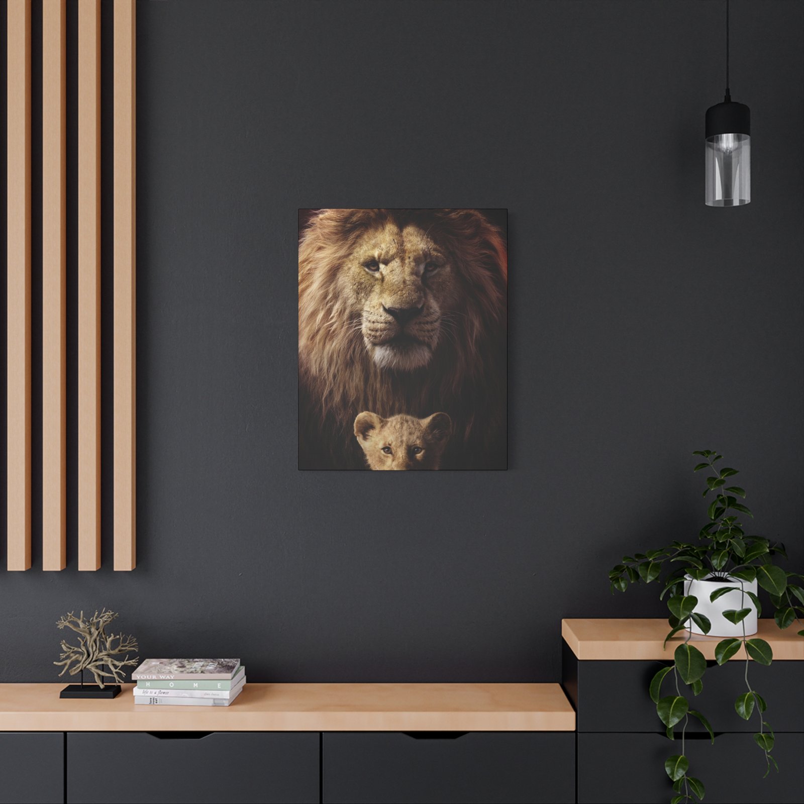 Majestic Lion Canvas Art, Gallery Wall Decor, Wild Animal Print, Safari Home Decor, Gift for Nature Lovers, Unique Art Piece - Image 4