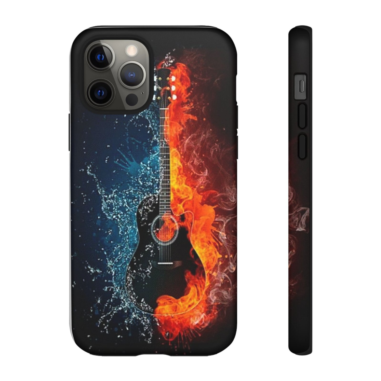 Fiery Guitar Phone Case - Artistic Protector, Music Lover Gift, Vibrant Accessory for Artists and Musicians, Personalized Tech Item, Unique - Image 6