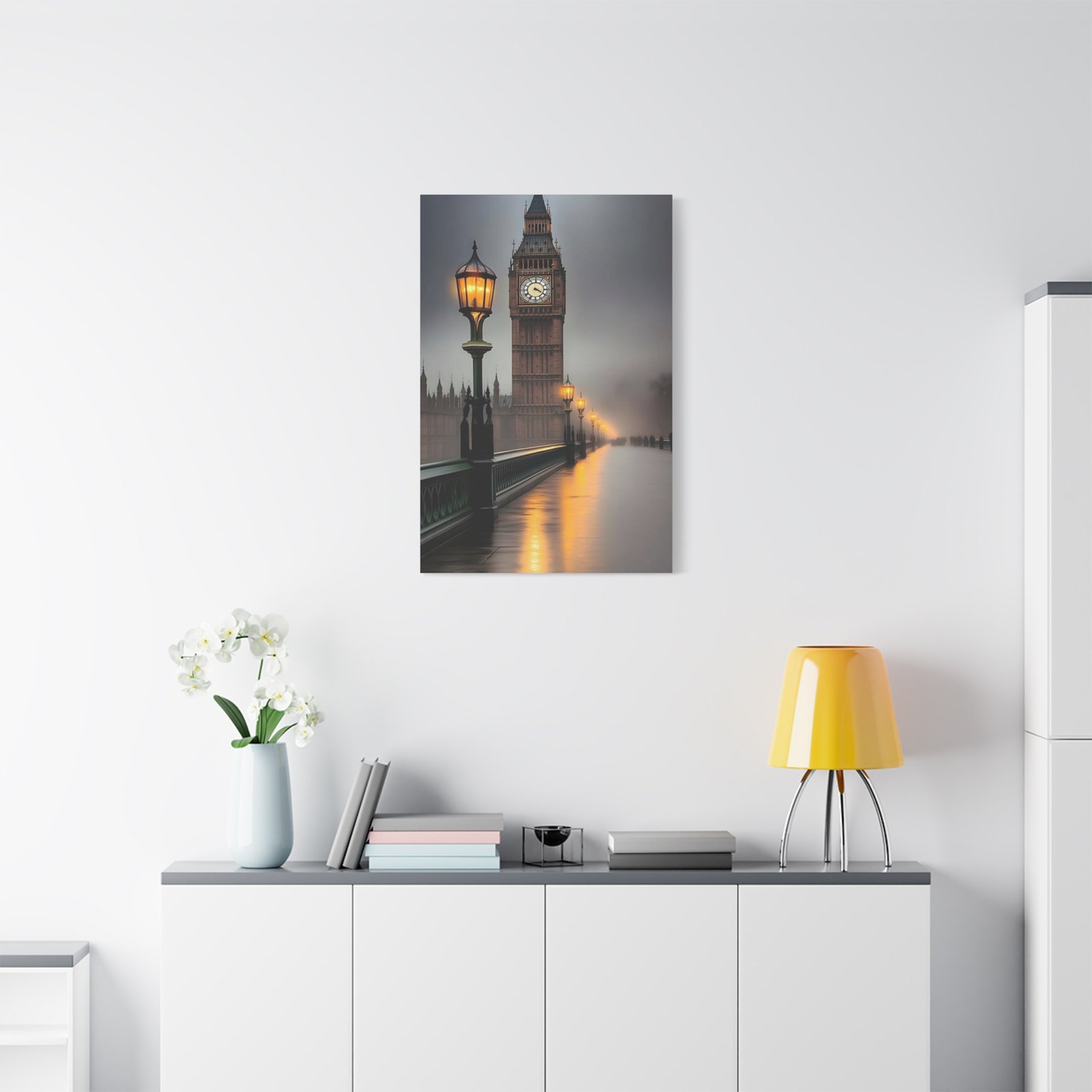 London Fog Canvas Art Print, Stunning Big Ben Wall Decor, Photography, Home Decoration, Gift Idea for Travelers, Bedroom Wall Art, 1.25" - Image 6