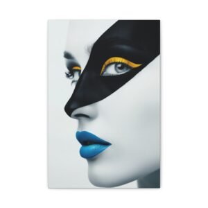 Modern Art Canvas Print - Abstract Portrait, Home Decor, Wall Art, Living Room Decor, Gift for Art Lovers, Contemporary Design