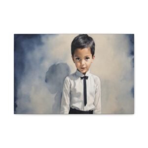 Little Nice Boy Whimsical Kid's Wall Art Canvas - Perfect for Playrooms, Bedrooms, Kids Rooms, Nursery Decor, Unique Gift Ideas