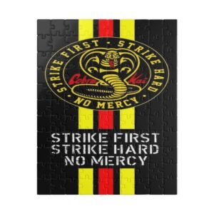 Cobra Kai Puzzle - Strike First, Strike Hard, No Mercy - Perfect Gift for Fans of Martial Arts, Family Game Night, Home Decor, Collectible