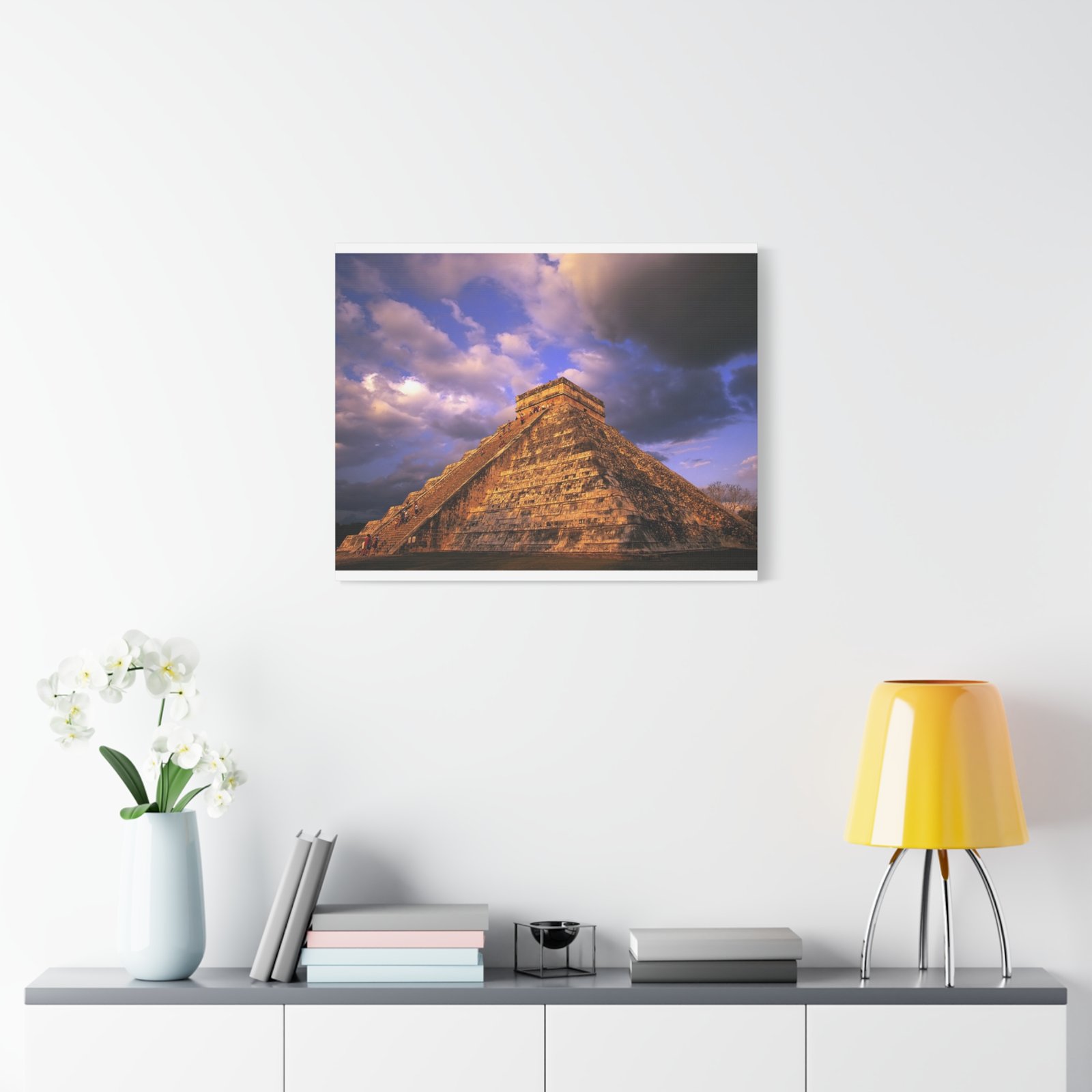 Mayan Pyramid Wall Art, Stunning Canvas Print, Home Decor, Gift for Travelers, Unique Wall Hanging, Chichen Itza Art - Image 5