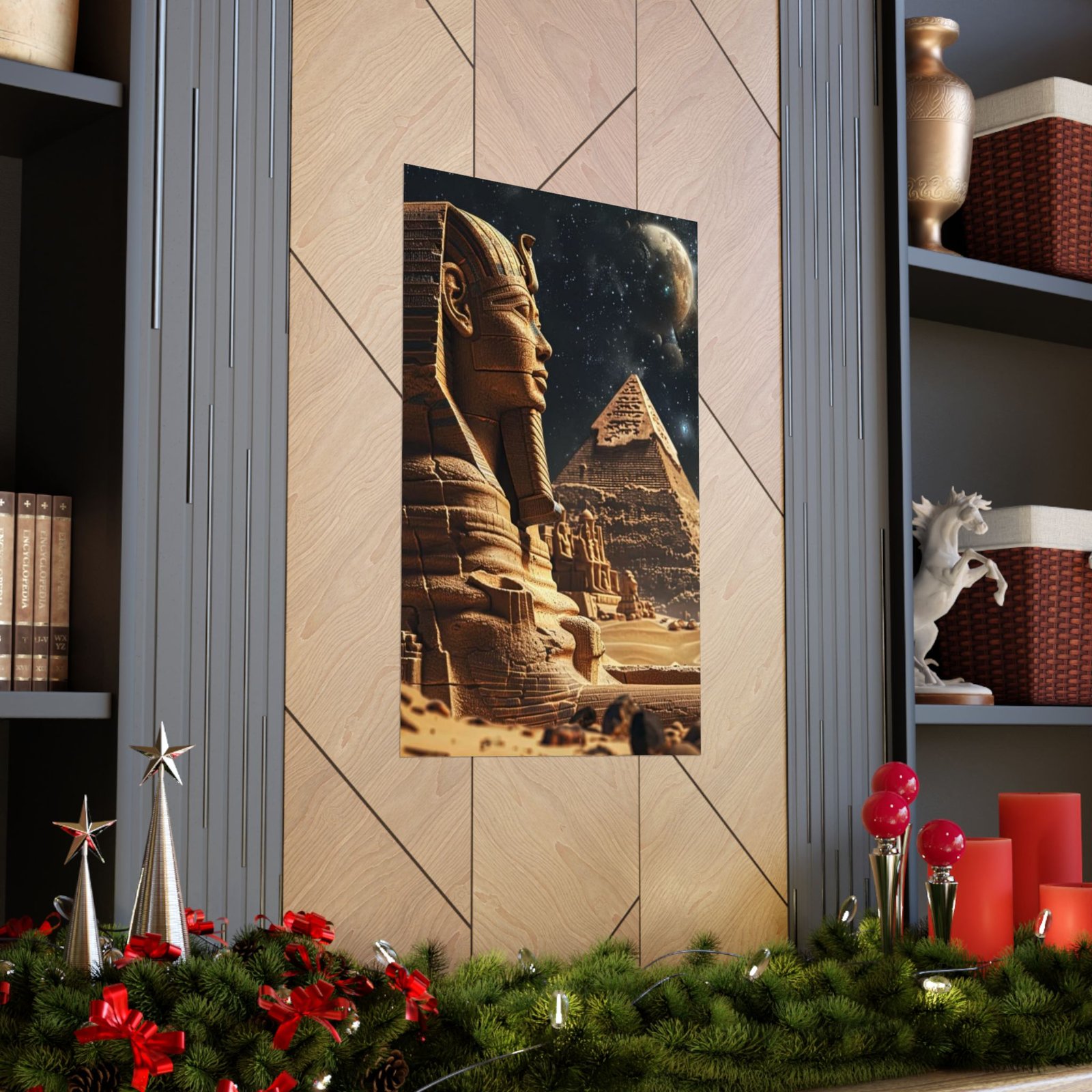 Ancient Egypt Matte Poster, Egyptian Art Print, Pyramid Wall Decor, Home Office Aesthetic, Gift for History Lovers - Image 6