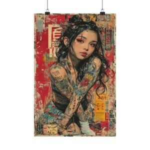 Artistic Matte Vertical Posters | Unique Wall Decor for Home, Anime Aesthetic, Gift for Art Lovers, Modern Prints, Fashion Artwork