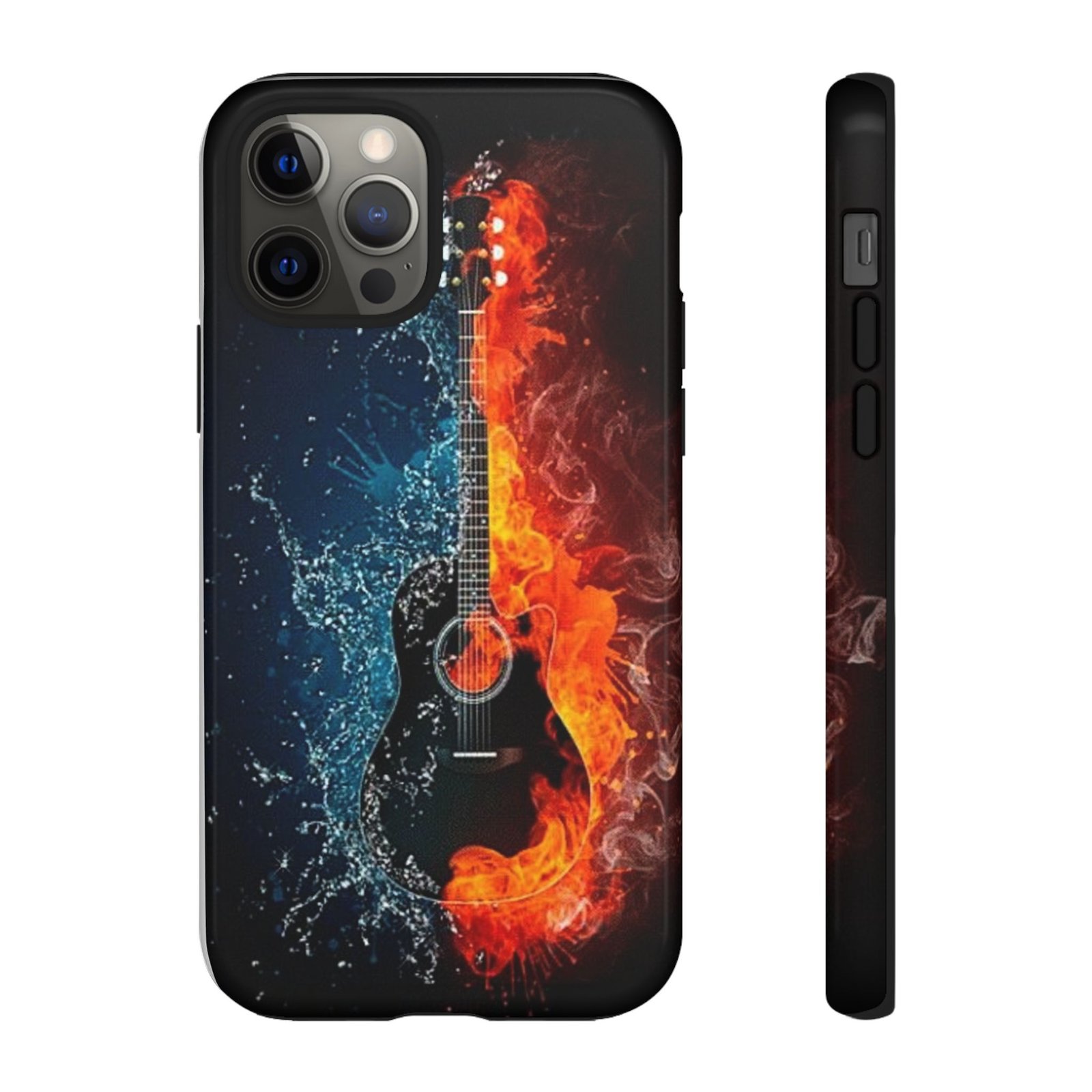 Fiery Guitar Phone Case - Artistic Protector, Music Lover Gift, Vibrant Accessory for Artists and Musicians, Personalized Tech Item, Unique - Image 5