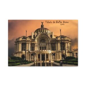 CD Mexico Palacio de Bellas Artes Canvas Wall Art, Elegant Home Decor, Gallery Artwork, Art for Living Room, Perfect Gift for Art Lovers