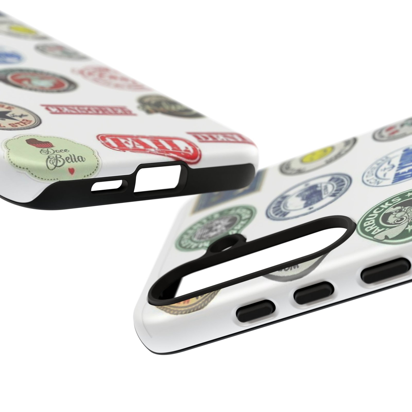 Vintage Patch Phone Case, Tough Cases, Retro Design, Unique Gifts for Coffee Lovers, Fun Cell Phone Cover, Hipster Accessory - Image 130