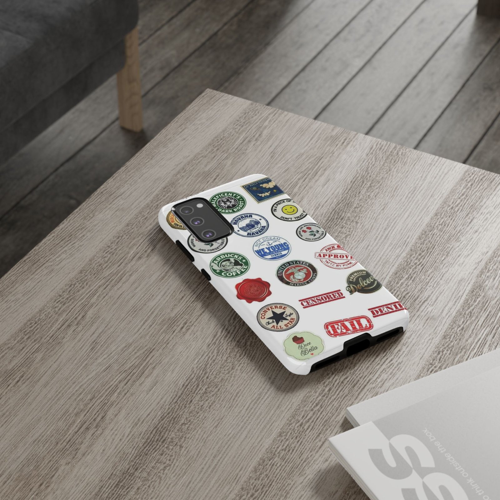 Vintage Patch Phone Case, Tough Cases, Retro Design, Unique Gifts for Coffee Lovers, Fun Cell Phone Cover, Hipster Accessory - Image 42