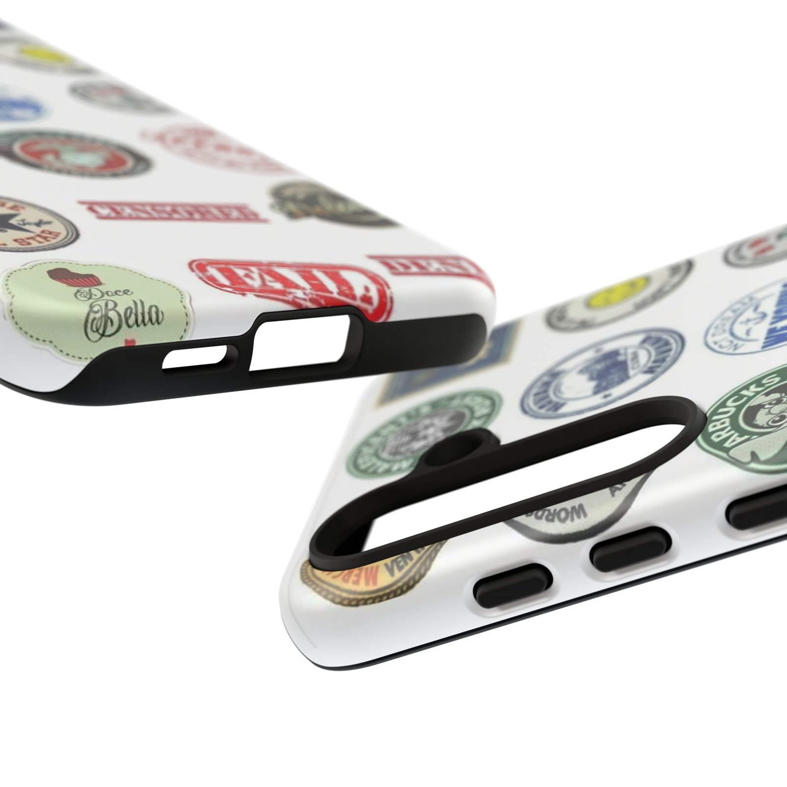 Vintage Patch Phone Case, Tough Cases, Retro Design, Unique Gifts for Coffee Lovers, Fun Cell Phone Cover, Hipster Accessory - Image 122