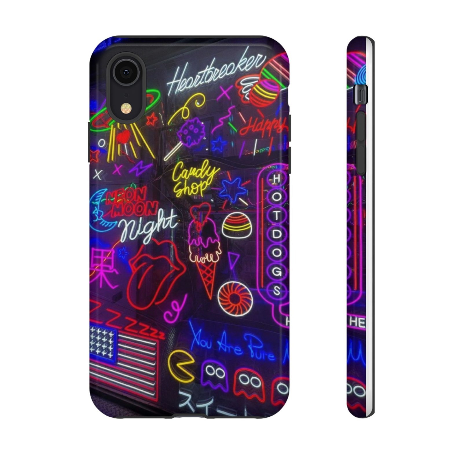 Neon Phone Case, Playful & Funky Design, Perfect for Music Lovers and Festivals, Gift Idea for Birthdays, Summer Vibes, Tough Protection - Image 6