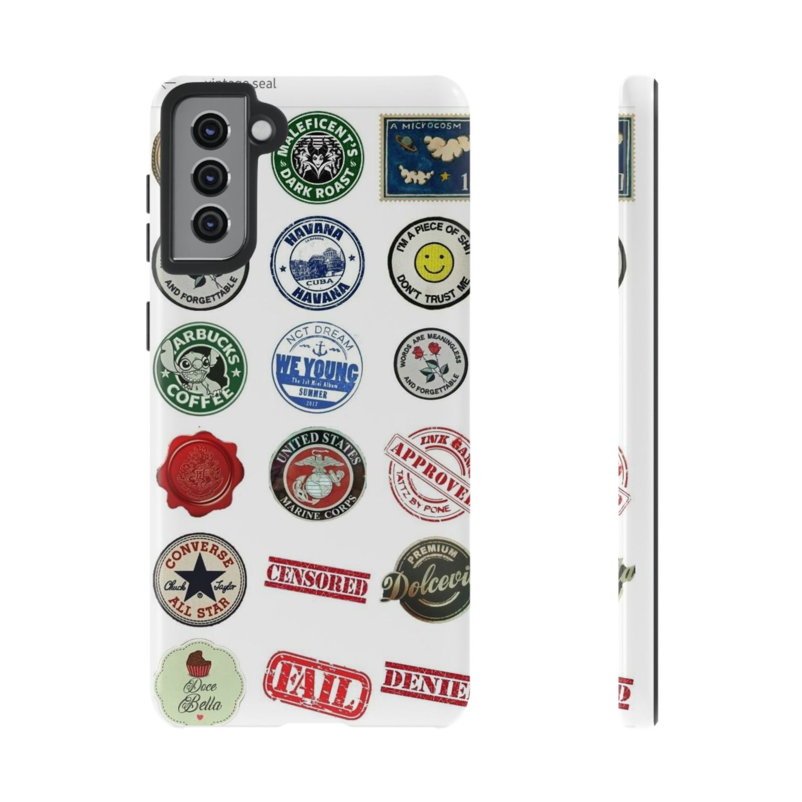 Vintage Patch Phone Case, Tough Cases, Retro Design, Unique Gifts for Coffee Lovers, Fun Cell Phone Cover, Hipster Accessory - Image 33