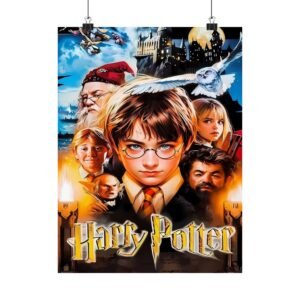 Harry Potter Matte Vertical Posters, Magical Wall Art, Wizard Decor, Fantasy Room Decoration, Gift for Fans, Movie Memorabilia