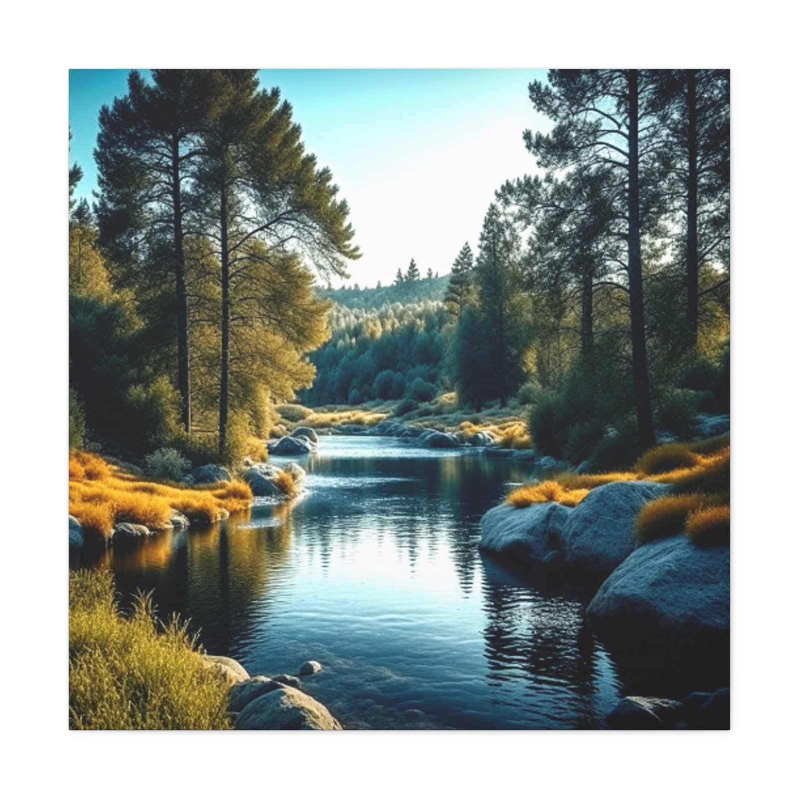 Forrest Scenic Nature Canvas Wall Art, Serene Landscape Print, Home Decor, Gift for Nature Lovers, Forest Artwork - Image 2