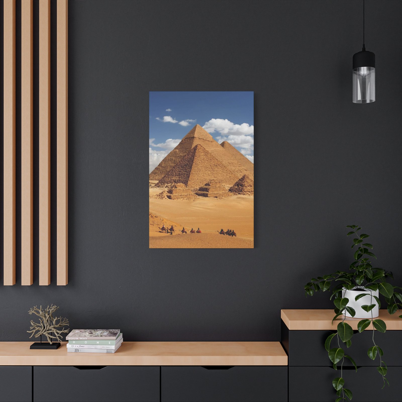 Desert Pyramid Canvas Art - Wall Decor, Egyptian Home Decor, Office Wall Art, Unique Gift, Nature Landscape Print - Image 8