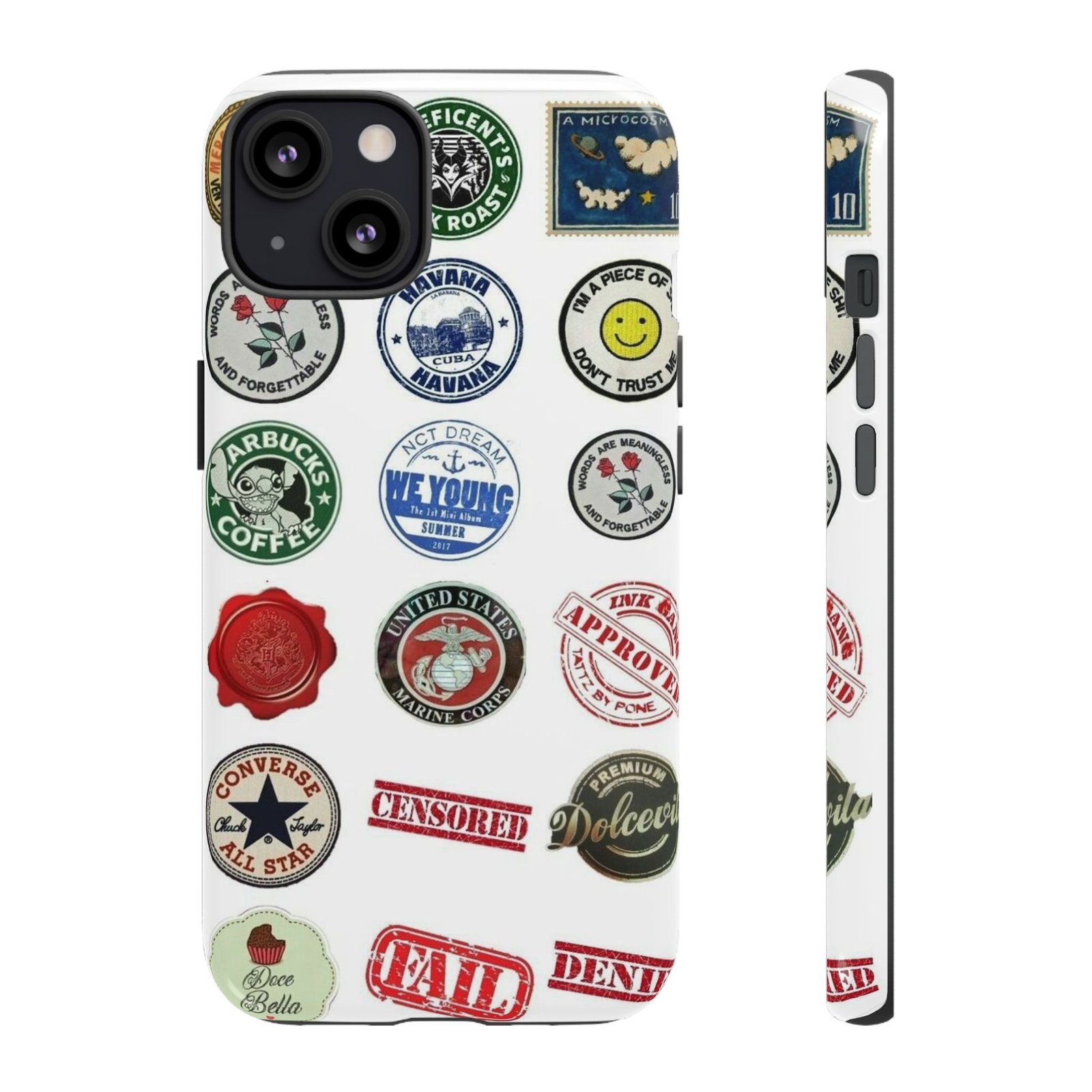 Vintage Patch Phone Case, Tough Cases, Retro Design, Unique Gifts for Coffee Lovers, Fun Cell Phone Cover, Hipster Accessory - Image 17