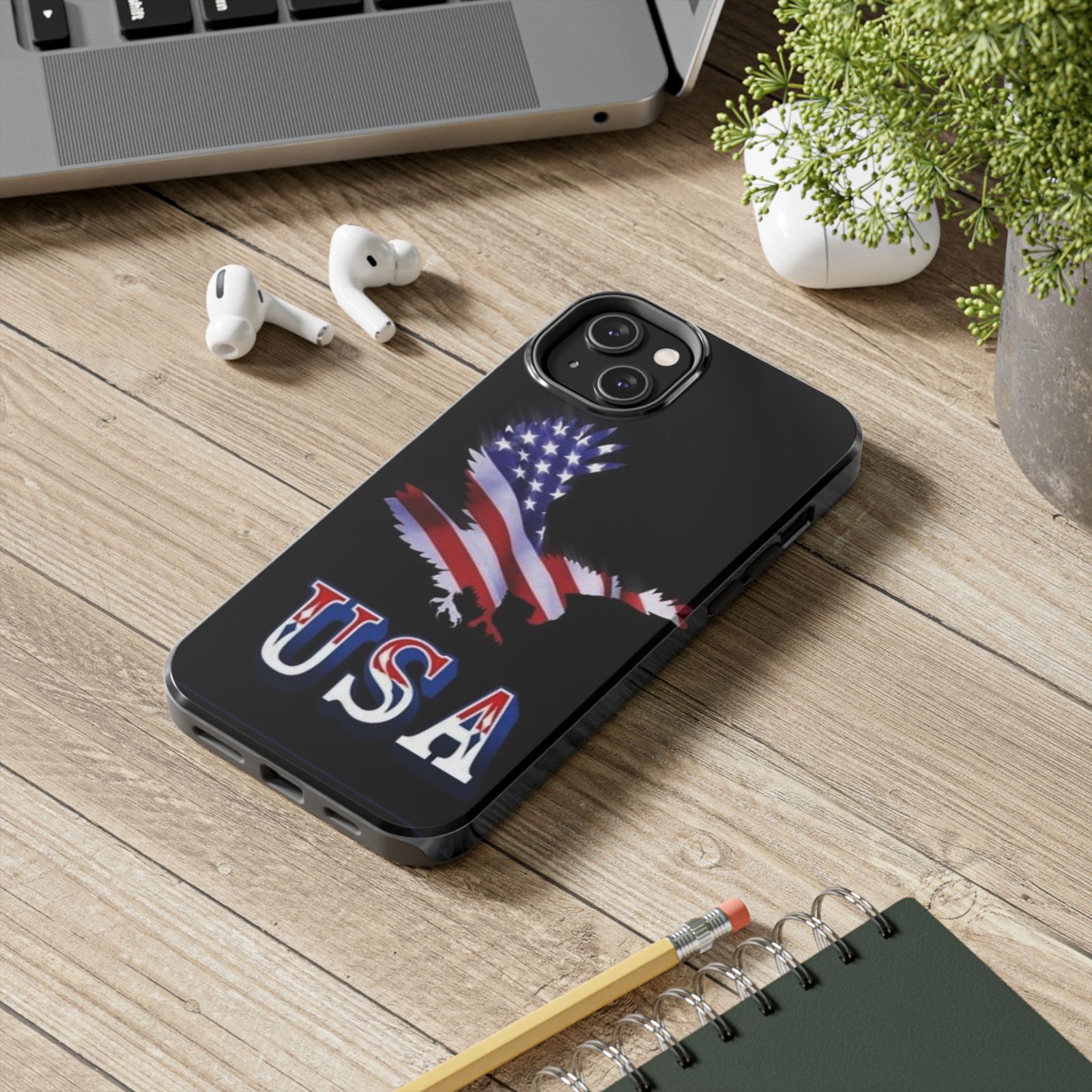 American Flag Tough Phone Cases, Patriotic USA Flag Colors, Protective Phone Covers, Military Style Phone Cases, Flag Print Phone - Image 3