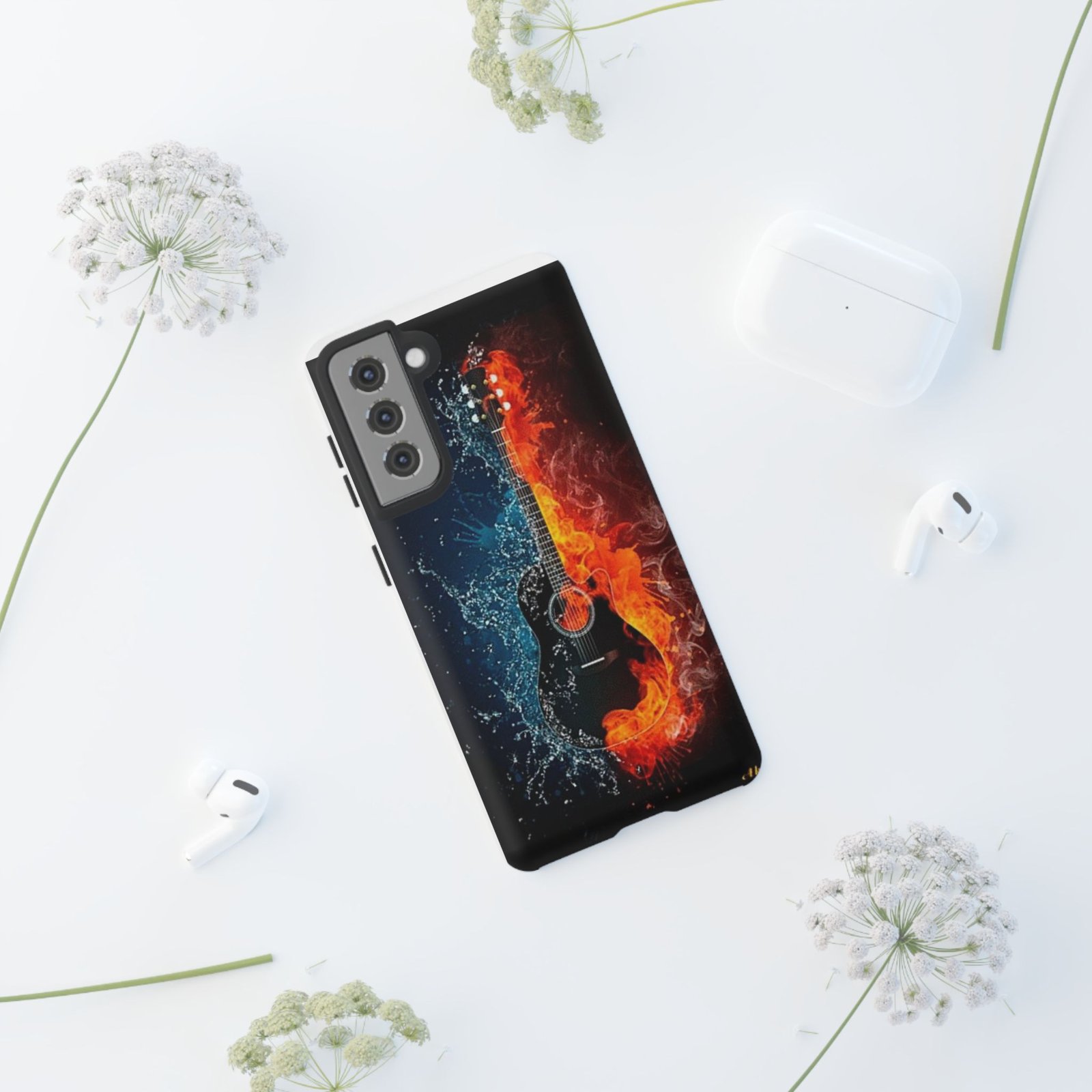 Fiery Guitar Phone Case - Artistic Protector, Music Lover Gift, Vibrant Accessory for Artists and Musicians, Personalized Tech Item, Unique - Image 24