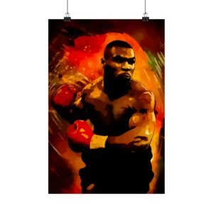 Motivational Boxing Art Print | Matte Vertical Posters for Fitness Enthusiasts, Home Gym Decor, Sports Wall Art, Mike Tyson Inspired, Gift