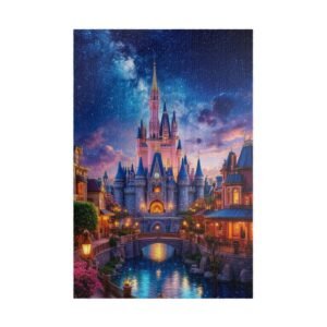 Magical Castle Puzzle, 110/252/520/1014-piece Puzzle, Fantasy Jigsaw, Disney-Inspired, Family Activity, Perfect Gift, Rompecabezas