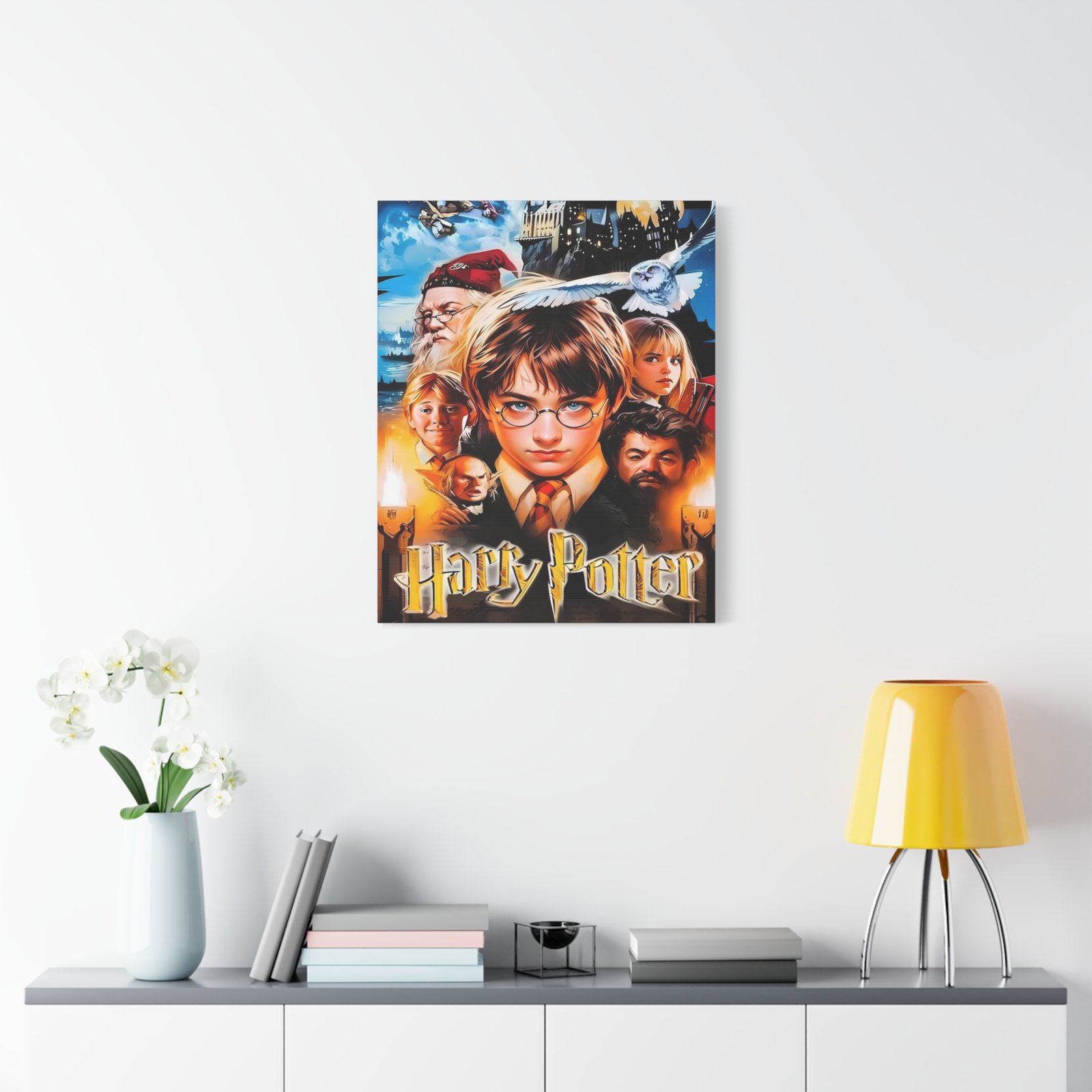 Harry Potter Canvas Print, Magical Wall Art, Wizard Room Decor, Harry Potter Gift, Kids Room Wall Art, Movie Poster Canvas - Image 5