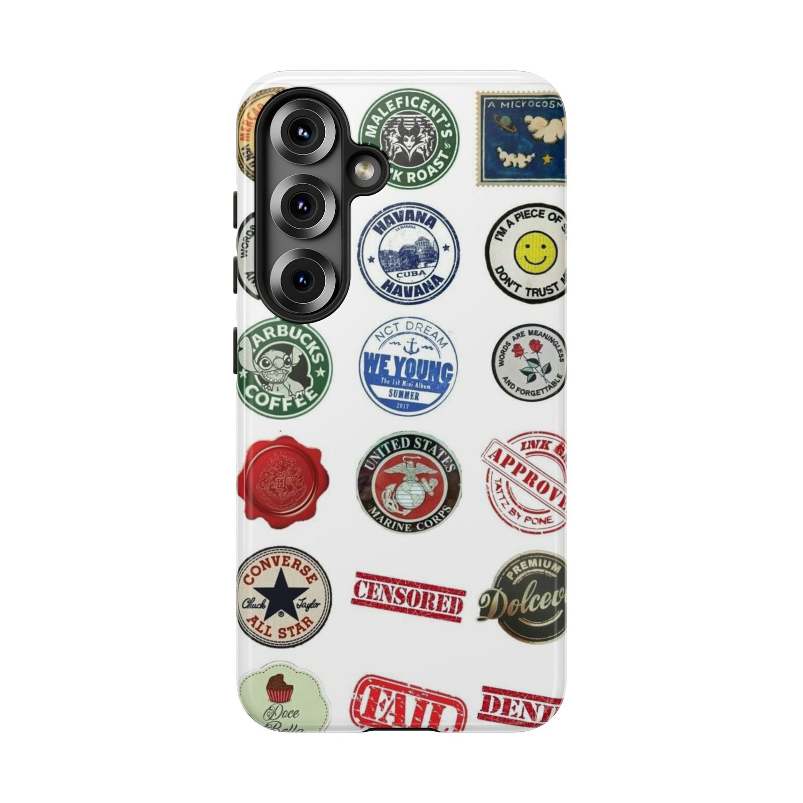 Vintage Patch Phone Case, Tough Cases, Retro Design, Unique Gifts for Coffee Lovers, Fun Cell Phone Cover, Hipster Accessory - Image 152