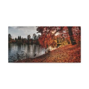 Autumn Landscape Canvas Art, Cozy Wall Decor for Fall, Nature Photography for Home, Gift for Nature Lovers, Fall Decor