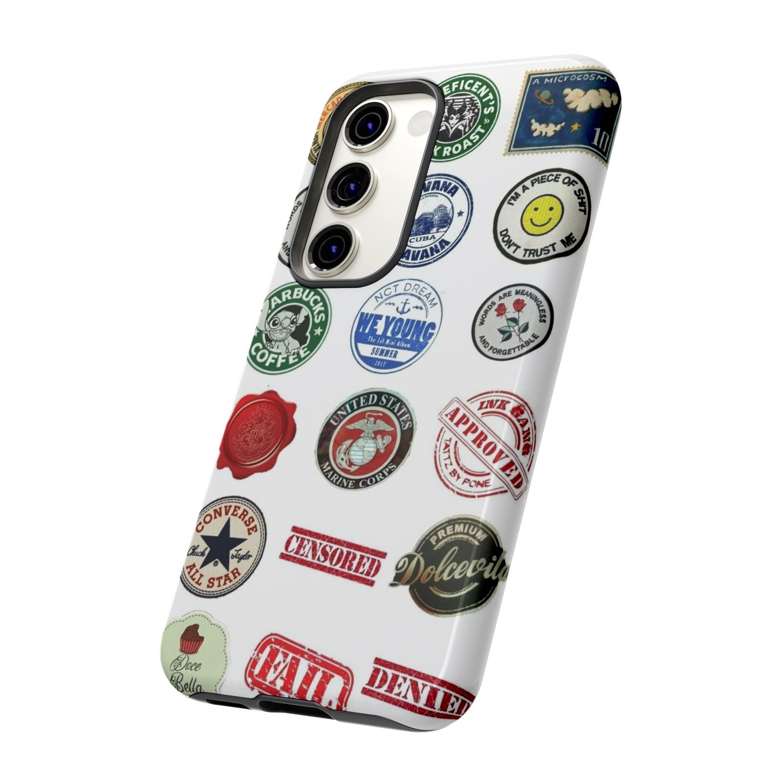 Vintage Patch Phone Case, Tough Cases, Retro Design, Unique Gifts for Coffee Lovers, Fun Cell Phone Cover, Hipster Accessory - Image 78