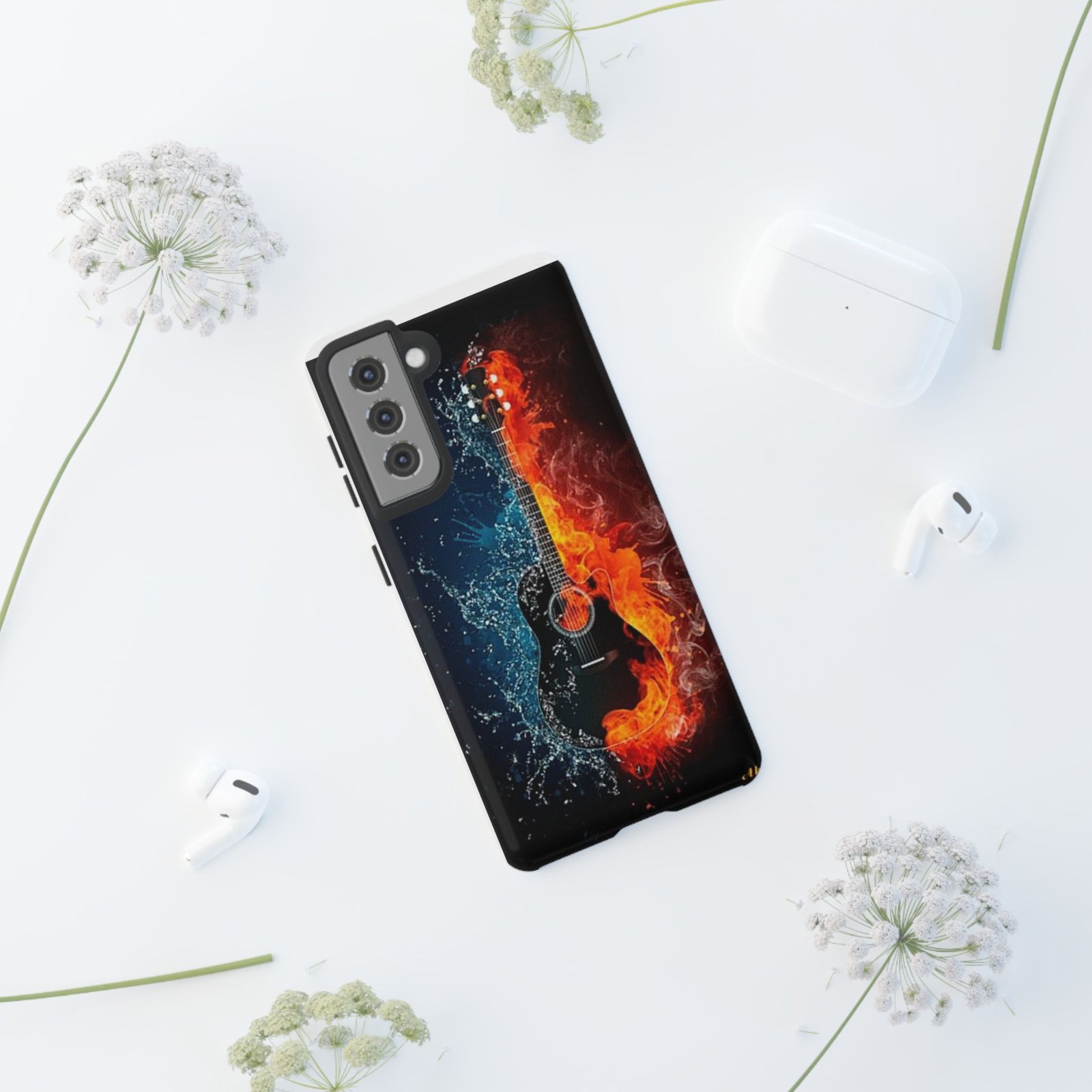Fiery Guitar Phone Case - Artistic Protector, Music Lover Gift, Vibrant Accessory for Artists and Musicians, Personalized Tech Item, Unique - Image 22