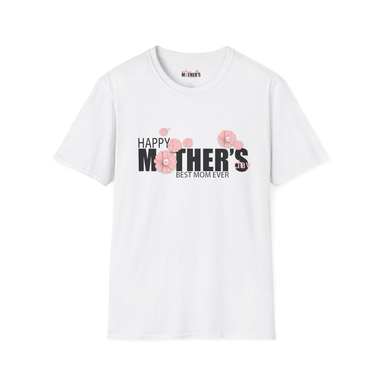 Mother's Day Floral T-Shirt | Gift for Mom | Softstyle Tee | Mother's Day Celebration | Best Mom Ever | Casual Wear | Floral Print