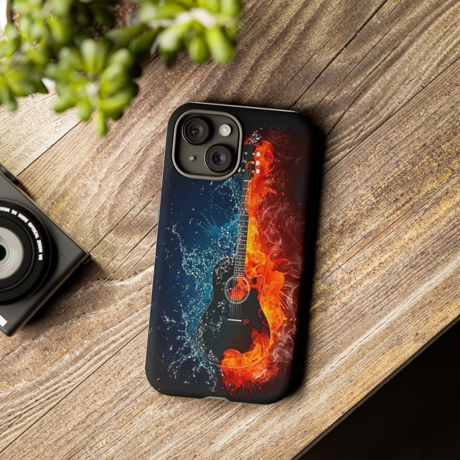Fiery Guitar Phone Case - Artistic Protector, Music Lover Gift, Vibrant Accessory for Artists and Musicians, Personalized Tech Item, Unique - Image 86