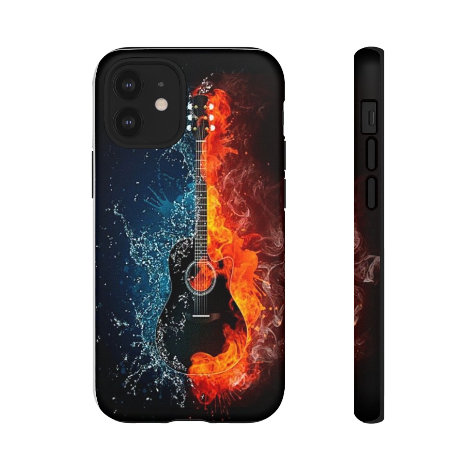 Fiery Guitar Phone Case - Artistic Protector, Music Lover Gift, Vibrant Accessory for Artists and Musicians, Personalized Tech Item, Unique - Image 2