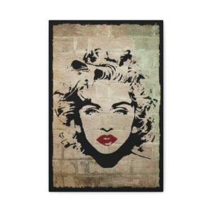 Vintage-Inspired Canvas Art, Retro Wall Decor, Perfect Gift for Art Lovers, Home Decor, Celebrity Art, Unique Wall Hanging