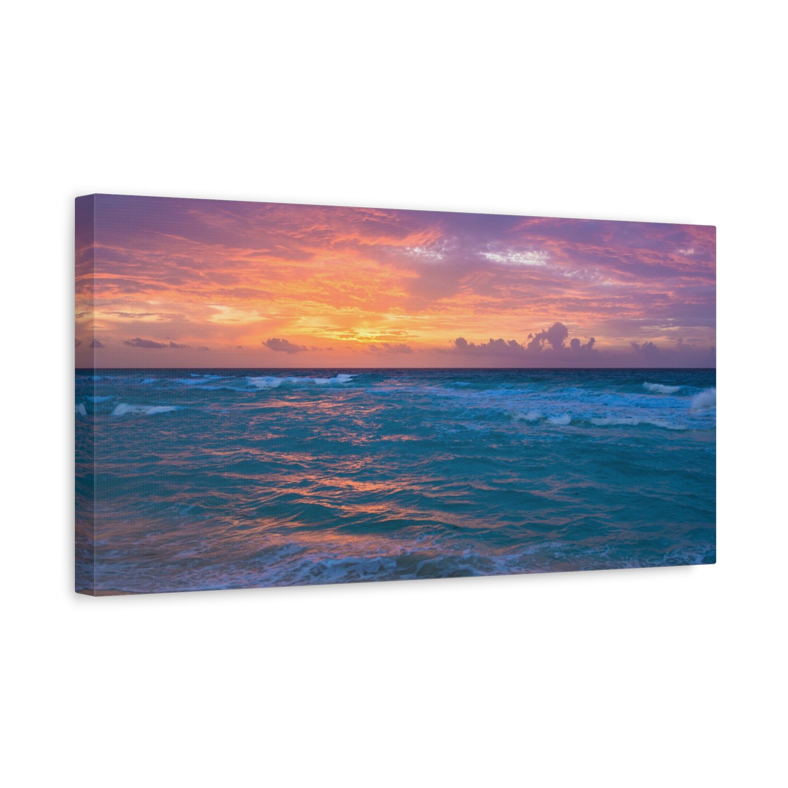 Beach Sunset Wall Art Canvas Print, Ocean Decor, Seascape Art Piece, Coastal Home Decor, Gift for Beach Lovers - Image 4