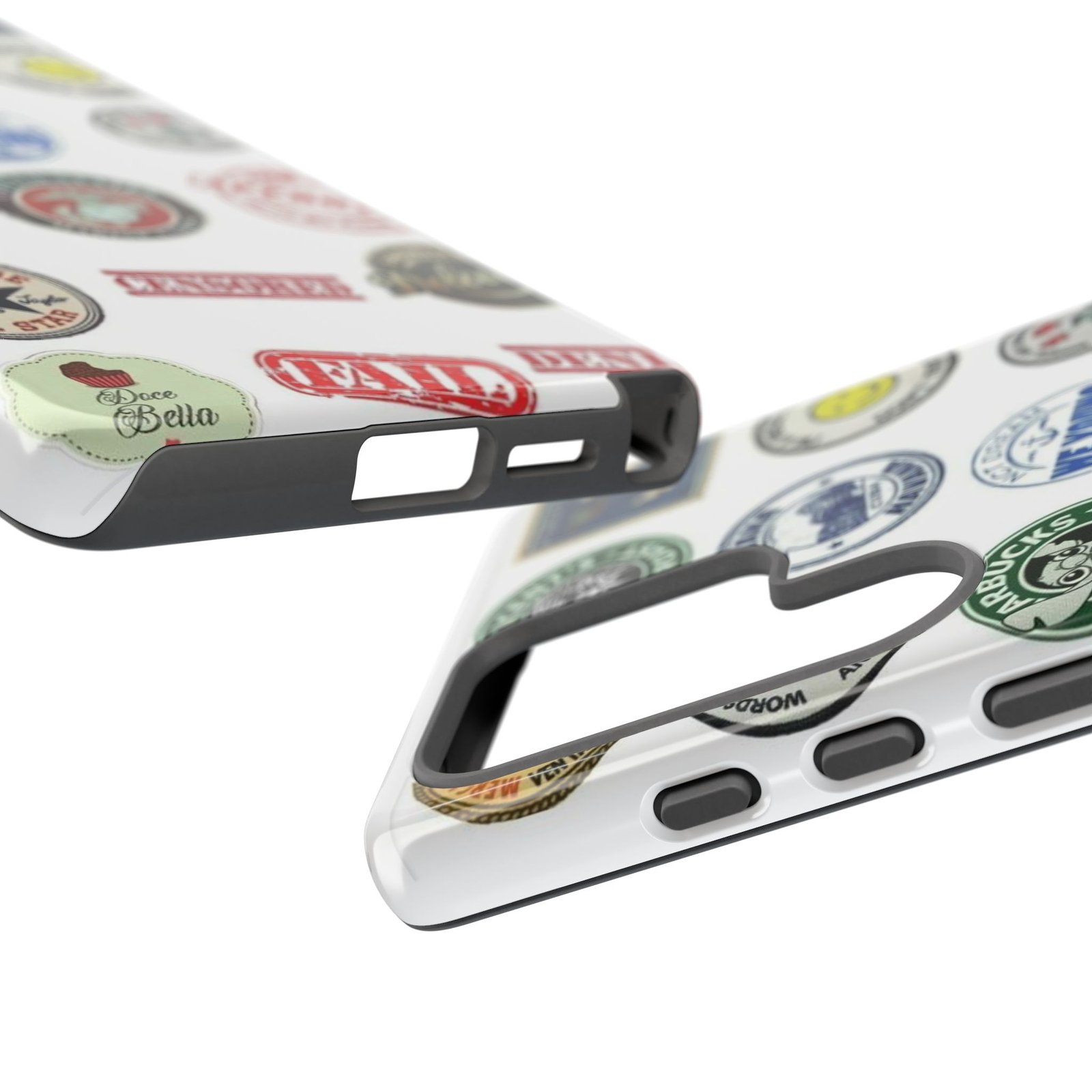 Vintage Patch Phone Case, Tough Cases, Retro Design, Unique Gifts for Coffee Lovers, Fun Cell Phone Cover, Hipster Accessory - Image 170