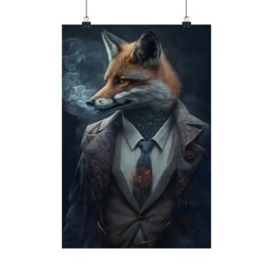 Artistic Fox Poster - Stylish Wall Art for Home Decor, Animal Lovers Gift, Modern Aesthetic, Unique Gifts, Art Prints