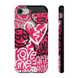 Trendy Phone Case | Cute Emoji Design | Gift for Teens, Love-themed, Phone Cover for Birthdays, VDay