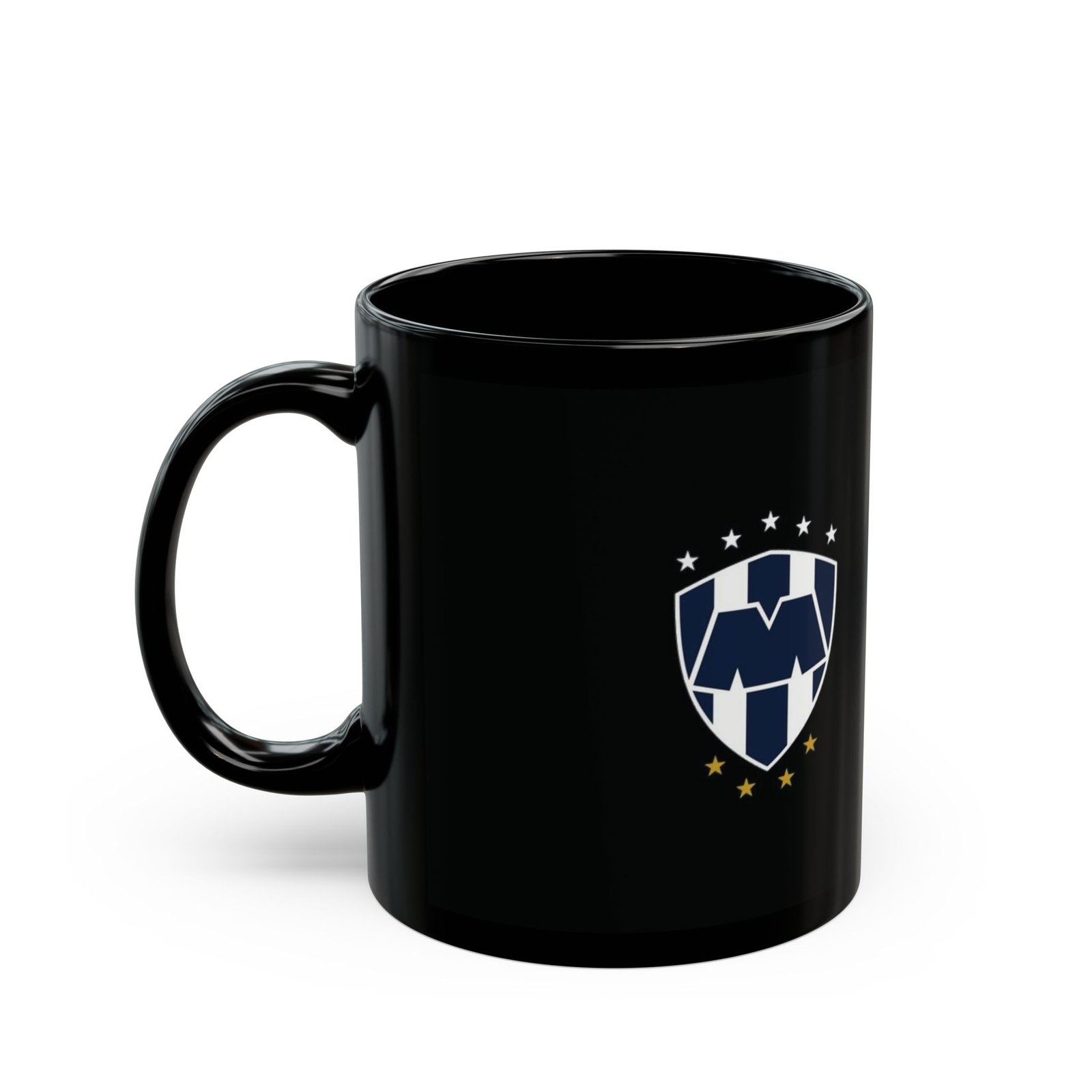 Rayados Monterrey Crest Black Coffee Mug — Soccer Fan 11oz/15oz - Image 4