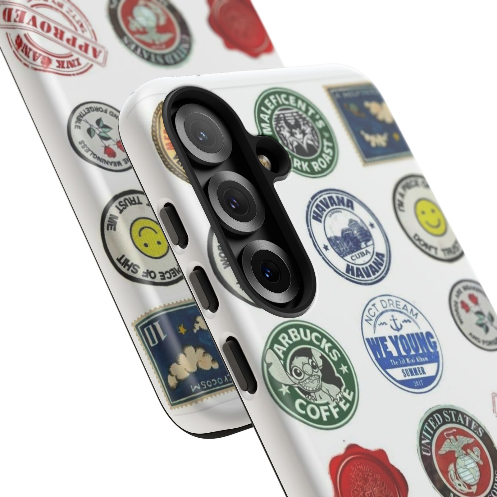 Vintage Patch Phone Case, Tough Cases, Retro Design, Unique Gifts for Coffee Lovers, Fun Cell Phone Cover, Hipster Accessory - Image 165