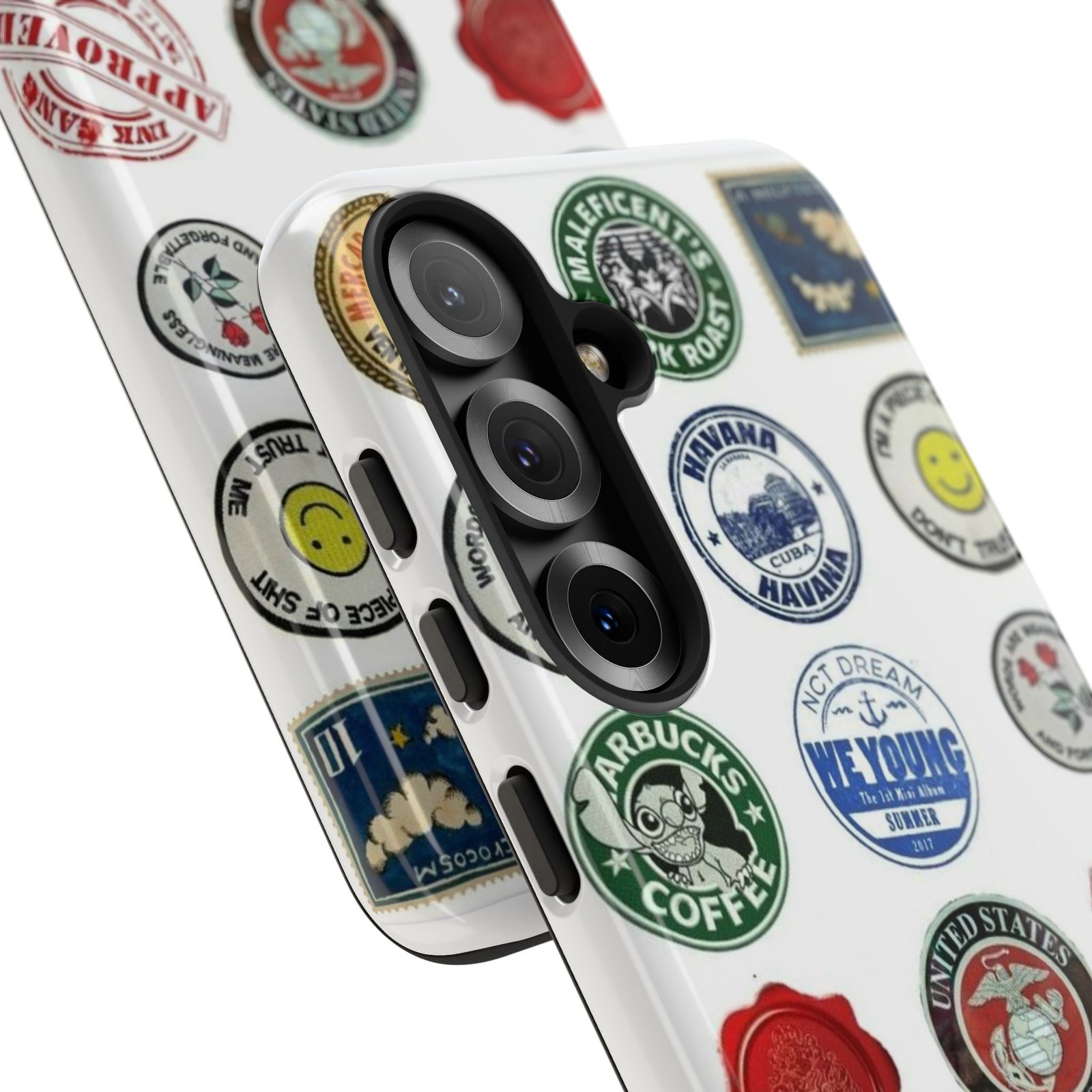 Vintage Patch Phone Case, Tough Cases, Retro Design, Unique Gifts for Coffee Lovers, Fun Cell Phone Cover, Hipster Accessory - Image 153