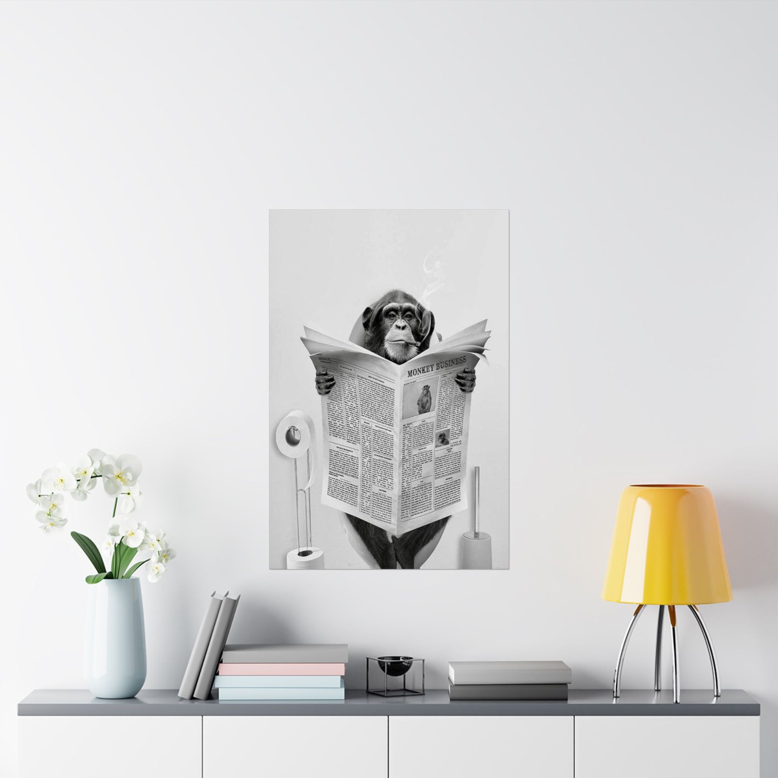 Whimsical Monkey Business Poster, Fun Wall Art, Animal Decor, Unique Gift, Office Decor, Home Decoration - Image 8