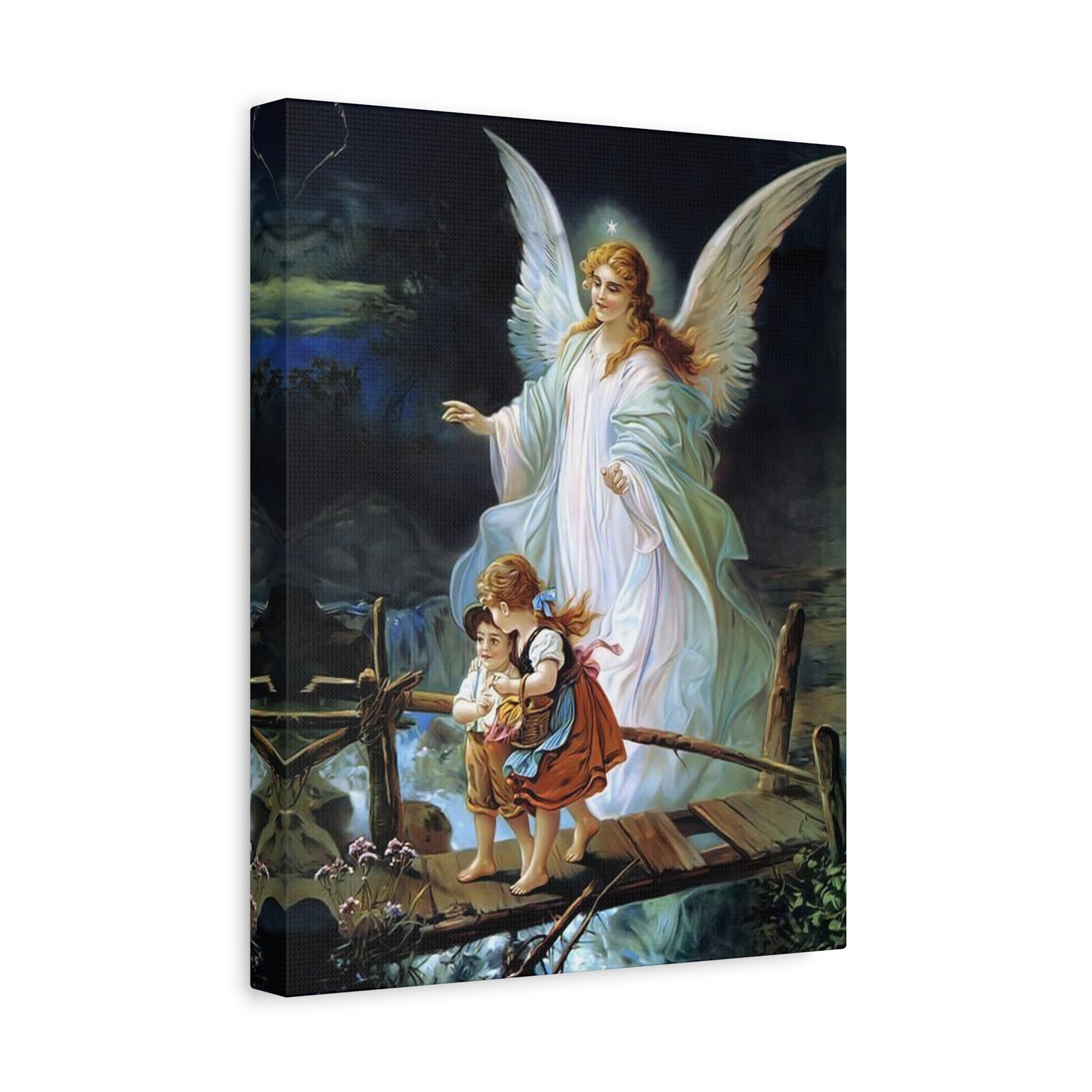 Angel Guardian Canvas Print, Spiritual Wall Art, Ethereal Home Decor, Inspirational Gift, Kid's Room Decor, Angel Art - Image 3