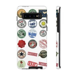 Vintage Patch Phone Case, Tough Cases, Retro Design, Unique Gifts for Coffee Lovers, Fun Cell Phone Cover, Hipster Accessory