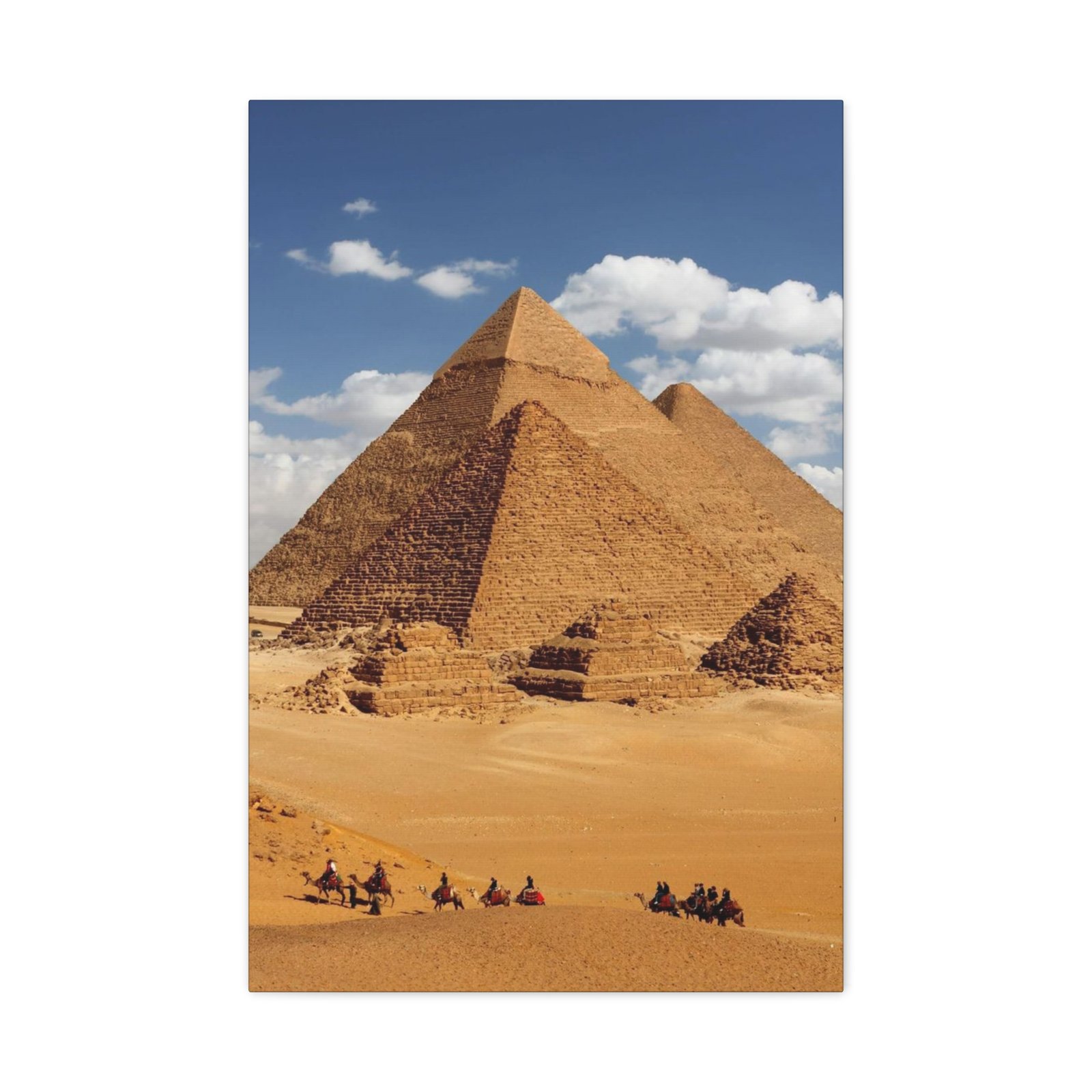 Desert Pyramid Canvas Art - Wall Decor, Egyptian Home Decor, Office Wall Art, Unique Gift, Nature Landscape Print - Image 2