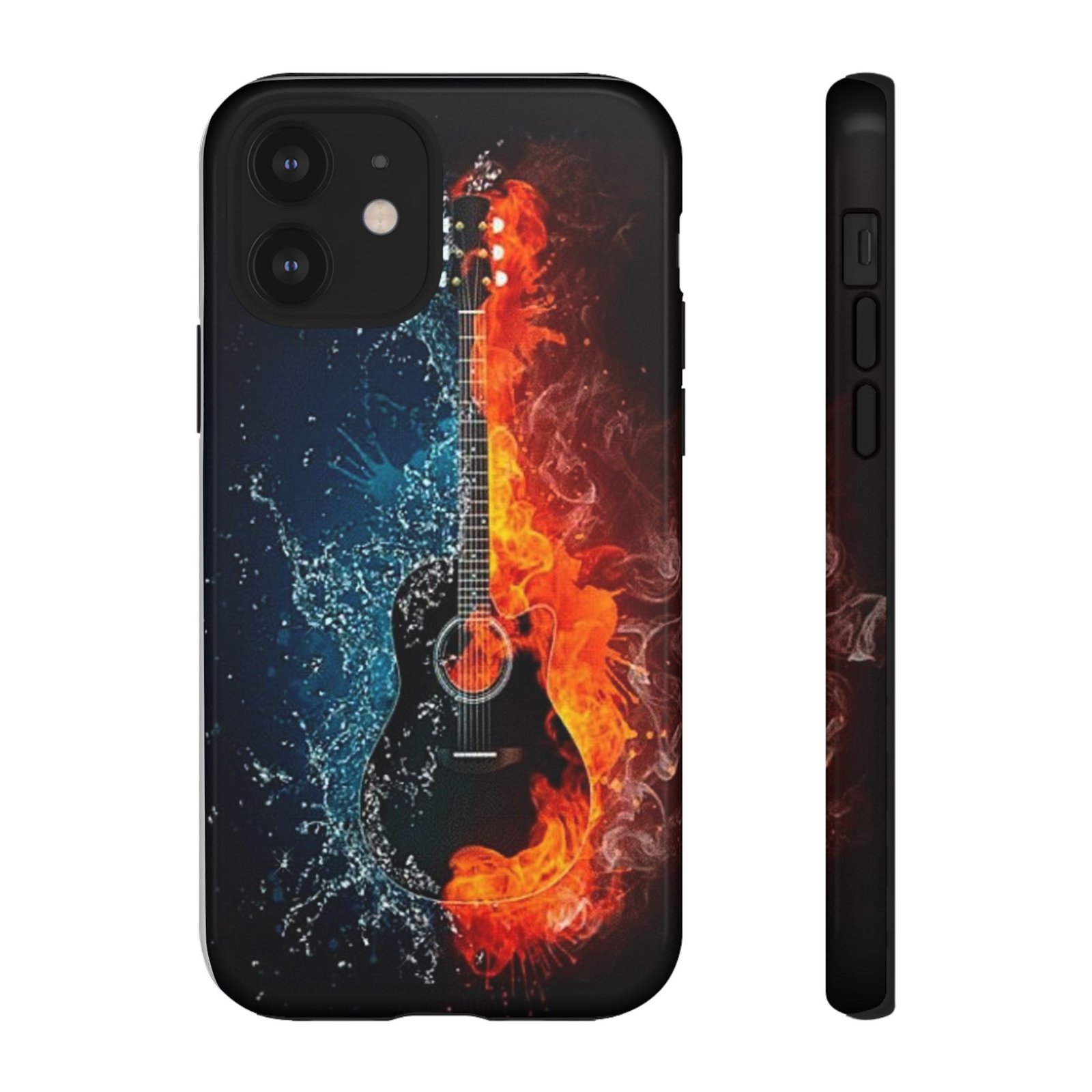 Fiery Guitar Phone Case - Artistic Protector, Music Lover Gift, Vibrant Accessory for Artists and Musicians, Personalized Tech Item, Unique - Image 3