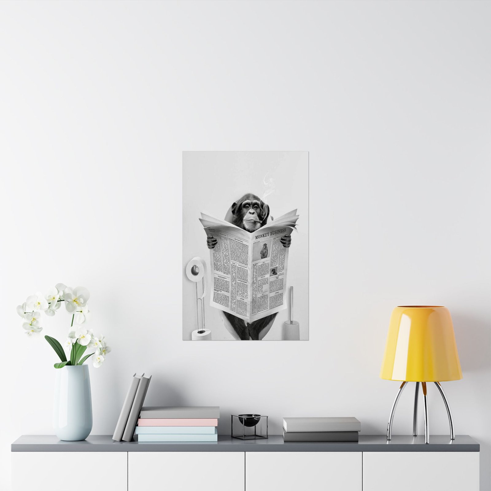 Whimsical Monkey Business Poster, Fun Wall Art, Animal Decor, Unique Gift, Office Decor, Home Decoration - Image 7