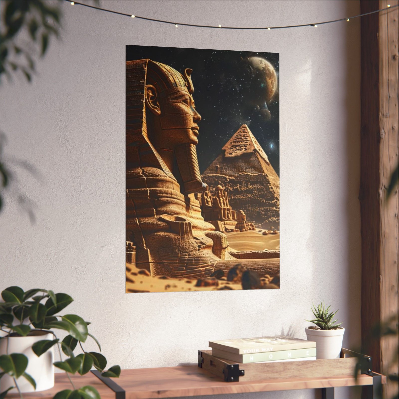 Ancient Egypt Matte Poster, Egyptian Art Print, Pyramid Wall Decor, Home Office Aesthetic, Gift for History Lovers - Image 9
