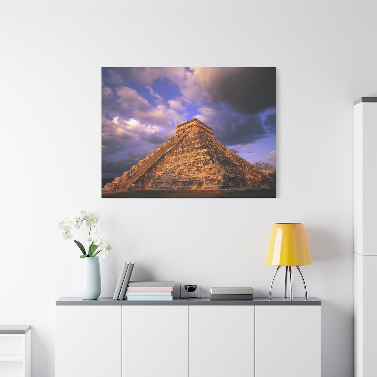 Mayan Pyramid Wall Art, Stunning Canvas Print, Home Decor, Gift for Travelers, Unique Wall Hanging, Chichen Itza Art - Image 4